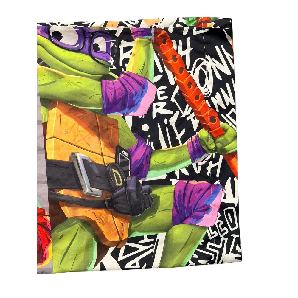 Nickelodeon TMNT Mutant Mayhem Pillowcase Kids Standard Green Graphic Print - Picture 6 of 9